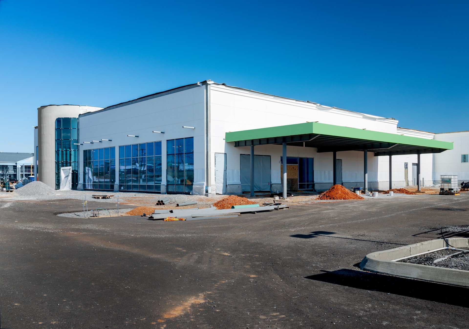 Large Retail Big Box Store Under Construction